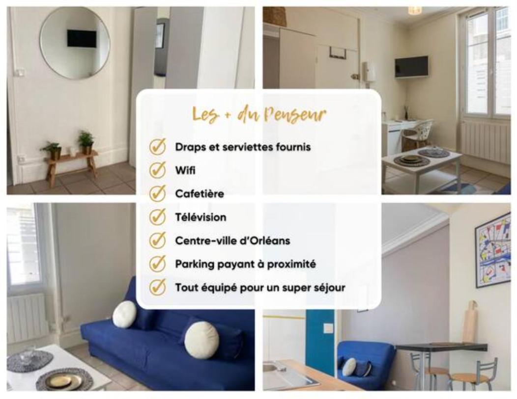 Le Penseur Studio Apartment Orleans Luaran gambar